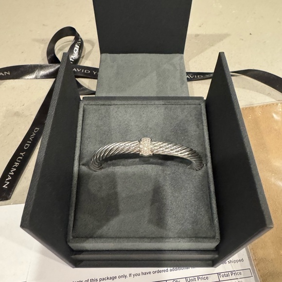 David Yurman Silver Cable Bracelet - Picture 2 of 4